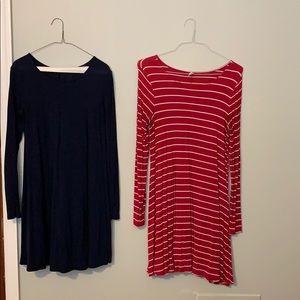 Nave blue and striped dress bundle